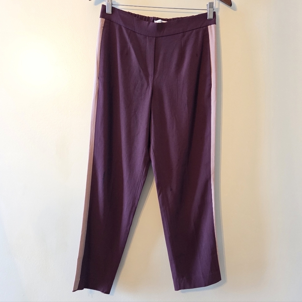 Aritzia Babaton Conan Pants Crepe Mid Rise Trousers Terado Cardamon Nutmeg Sz 6 - Picture 3 of 13